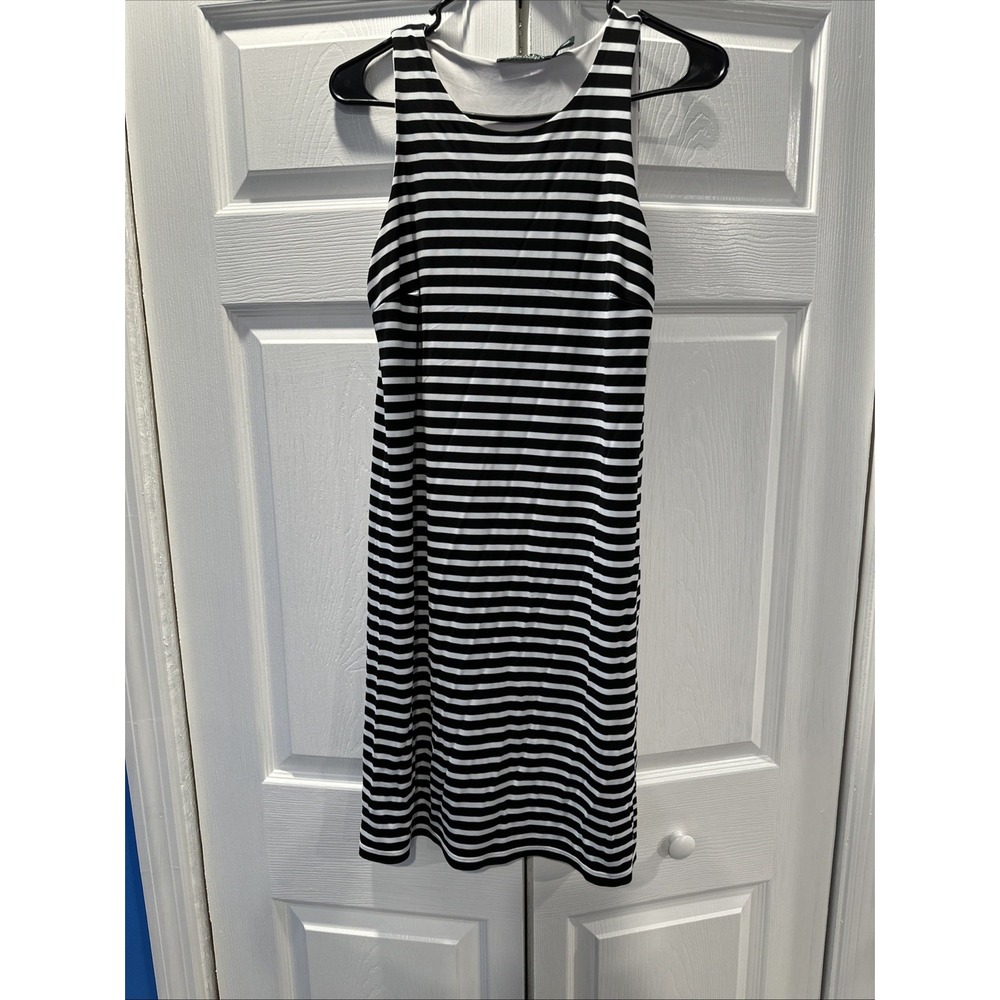 Lauren‎ Ralph Lauren Women's  SStripe Jersey A Line Dress Sz M